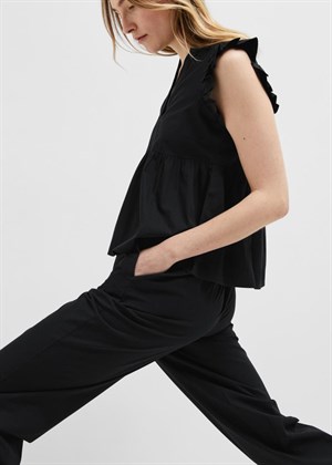 Blair-Ida sl top Sort Selected Femme 